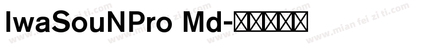 IwaSouNPro Md字体转换